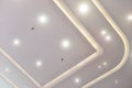 Led ceiling of Modern commercial building Royalty Free Stock Photo